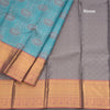 Flowers By The Water Inspired Silk Saree With Kanchi Border
