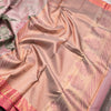 Half And Half Pink Clover Colour Silk Saree