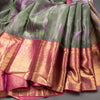 Stylish Half And Half Silk Saree With Flower Shower Border