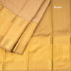 Gold Beige Silk Saree With Silver Malli Moggu And Paisley Patterns In Silver Zari
