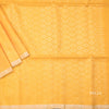 Mango Yellow Soft Silk Saree With Tiny Buttis On Body And Stylish Border