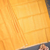 Mango Yellow Soft Silk Saree With Tiny Buttis On Body And Stylish Border