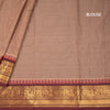 Kanchi Cotton Light Brown Saree With Small Zari Buttas On The Body