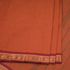 Chettinad Cotton Shot Colour Plain Saree With Zari Border Without Blouse
