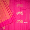 Shot Colour Silk Saree With Zari Buttas And Magenta Border