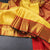 Mango Yellow Brocade Silk Saree And Gold Zari Border