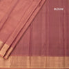 Onion Pink Soft Silk Saree With Vertical Design On The Body And Temple Zari Border