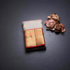 Shot Colour Silk Saree Checks With Peacock Design And Gold Zari Border