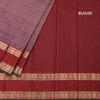 Dark Purple Soft Silk Saree With Multi Design On The Body And Rettapet Border