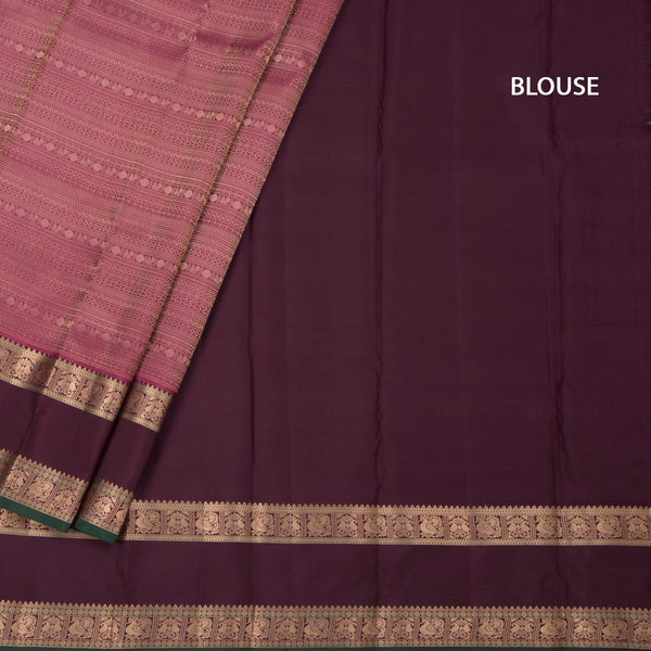 Dark Onion Pink Soft Silk Saree With Multi Design On The Body And Rettapet Border