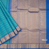 Shot Colour Zari Stripes Silk Saree And Gold Zari Border