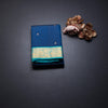 Peacock Blue Silk Saree With Small Buttas And Gold Zari Border