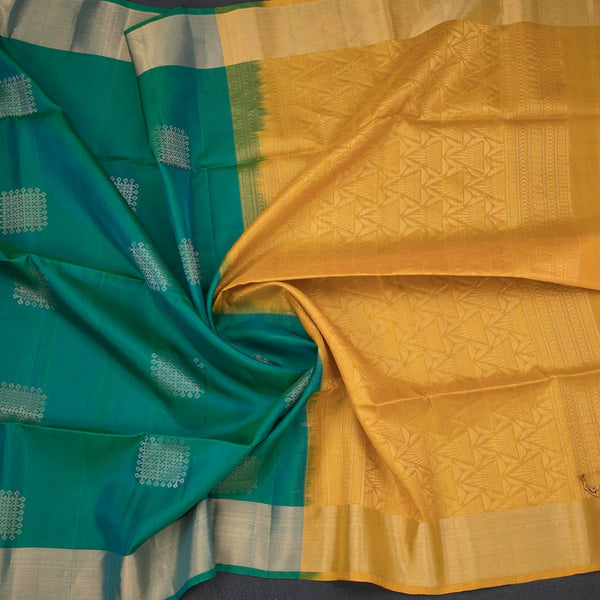 Shot Colour Soft Silk Saree With Zari Work On The Body And Zari Border