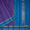 Purple Stripes Silk Saree And Rettapet Border