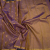 Shot Colour Checked Silk Saree With Peacock And Chakra Buttas And Ribbon Border