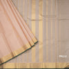 Sandal Silk Saree With Mango And Floral Buttas And Gold Zari Border