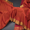 Shot Colour Silk Saree And Temple Design On Pallu