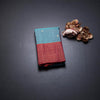 Shot Colour Silk Saree With Chakra Buttas And Checked Zari Border