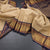 Beige Silk Saree With Stripes Design And Zig Zag Zari Border