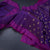 Purple Silk Saree With Peacock And Chakra Buttas And Stripes Border 02