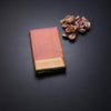 Peach Silk Saree With Small Buttas And Gold Zari Border
