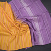 Multi Colour Borderless Soft Silk Saree With Stripes Design On The Body 02