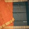 Fanta Orange Soft Silk Saree With Oval Design And Zari Border