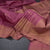 Dark Onion Pink Silk Saree With Chakra Buttas And gold Zari Border