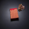 Red Silk Saree With Small Zari Buttas And Zari Border