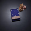 Semi Silk Royal Blue Silk Saree With Small Buttas And Zari Border