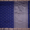 Semi Silk Royal Blue Silk Saree With Small Buttas And Zari Border