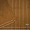 Semi Silk Golden Brown Checked Silk Saree And Rettapet Border
