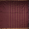 Semi Silk Maroon Checked Silk Saree And Zari Border 02