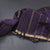 Semi Silk Brinjal Violet Checked Silk Saree And Zari Border