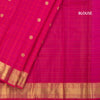 Pink Thread Checked Silk Saree With Peacock And Chakra Buttas And Gold Zari Border