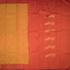 Mango Yellow Silk Saree With Zari Buttas And Zari Checked Border