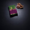 Parrot Green Checked Silk Saree And Rettapet Border
