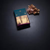 Peacock Blue Stripes Silk Saree With Peacock Design And Gold Zari Border