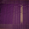 Purple Silk Saree With Malli Moggu Design And Checked Border