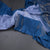 Ice Blue Thread Work Silk Saree With Leaf Design