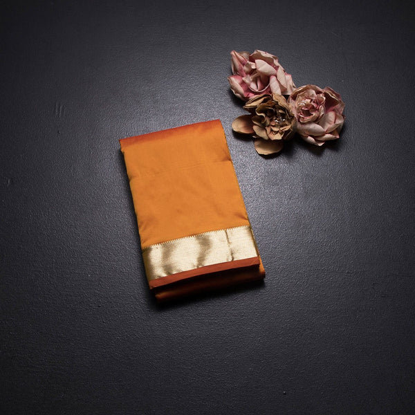 KSSMLSR42083-1-Semi-Silk-Mango-Yellow-Plain-Saree-And-Zari-Border-fold