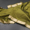 KSSMLSR42094-Semi-Silk-Olive-Green-Plain-Saree-And-Zari-Border-02-main