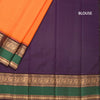 KSSMLSR42240-4-Multi-Colour-Checked-Silk-Saree-And-Zari-With-Thread-Temple-Border-05-blouse