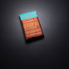 KSSMLSR42242-1-Sky-Blue-Zari-Checked-Silk-Saree-And-Orange-Gold-Zari-Border-fold