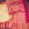 KSSMLSR42244-5-Sandal-Zari-Checked-Silk-Saree-And-Pink-Gold-Zari-Border-crush