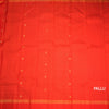 KSSMLSR42353-2-Red-Silk-Saree-With-Small-Buttas-In-Stripes-Design-And-Self-Border-pallu