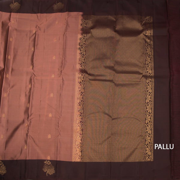 KSSMLSR42469-2-Rosewood-Pink-Silk-Saree-With-Zari-Buttas-And-Brown-Border-pallu