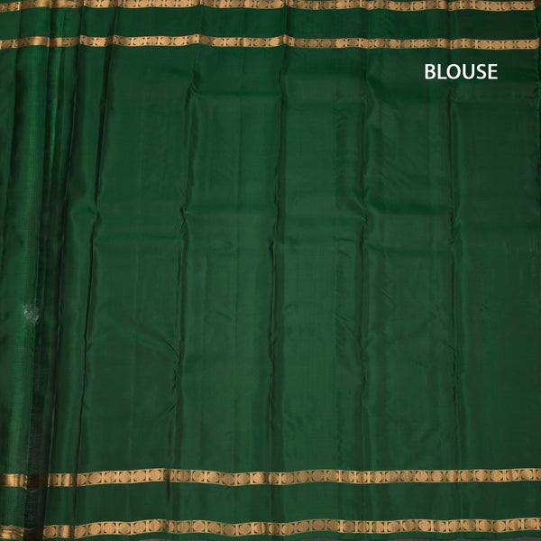 KSSMLSR42472-3-Dark-Green-Silk-Saree-With-Zari-Buttas-And-Rettapet-Border-blouse