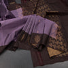 KSSMLSR42474-Purple-Silk-Saree-With-Zari-Buttas-And-Brown-Border-main