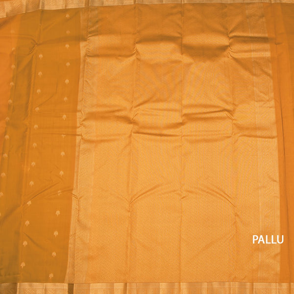 KSSMLSR42481-2-Mango-Yellow-Silk-Saree-With-Floral-Buttas-And-Gold-Zari-Border-pallu